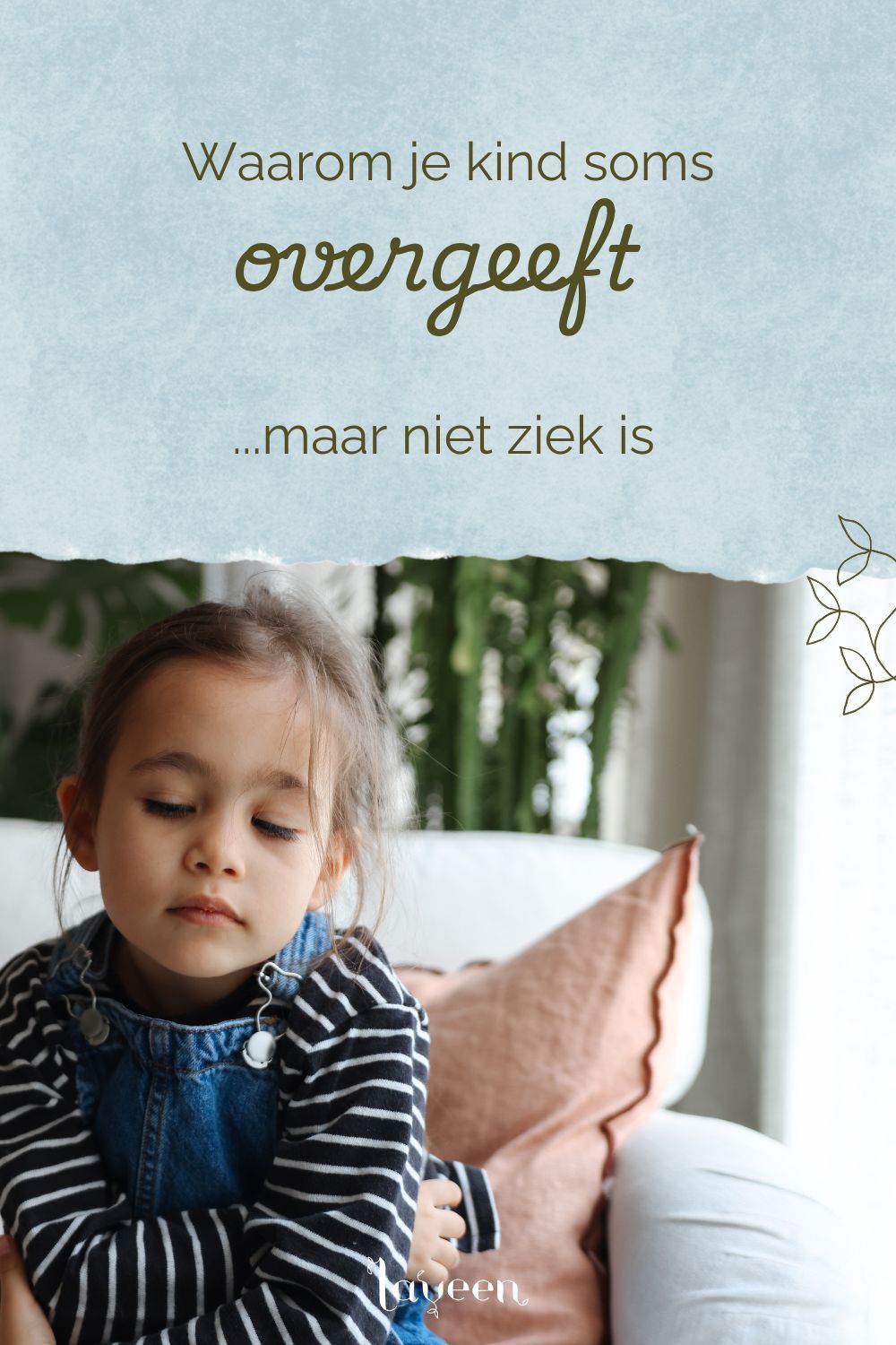 Kind geeft over maar is niet ziek: pinterest pin
