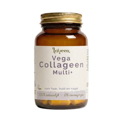 Laveen Vega Collageen Multi+, voor haar, huid en nagel. 100% natuurlijk, 0% teovoegingen, vegan gecertificeerd.