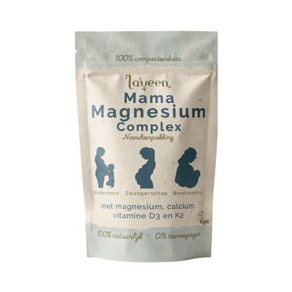 Mama Magnesium Complex Navulverpakking - Zwangerschap magnesium & calcium - 30 capsules