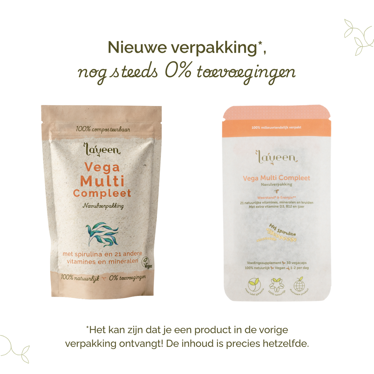 Vega Multi Compleet Navulverpakking - Multivitamine met extra B12 - 30 capsules