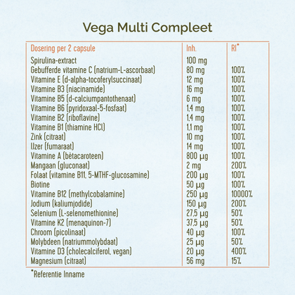 Vega volwassenen - voordeelbundel - navulverpakkingen