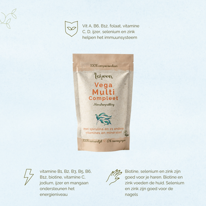 Vega Multi Compleet Navulverpakking - Multivitamine met extra B12 - 30 capsules