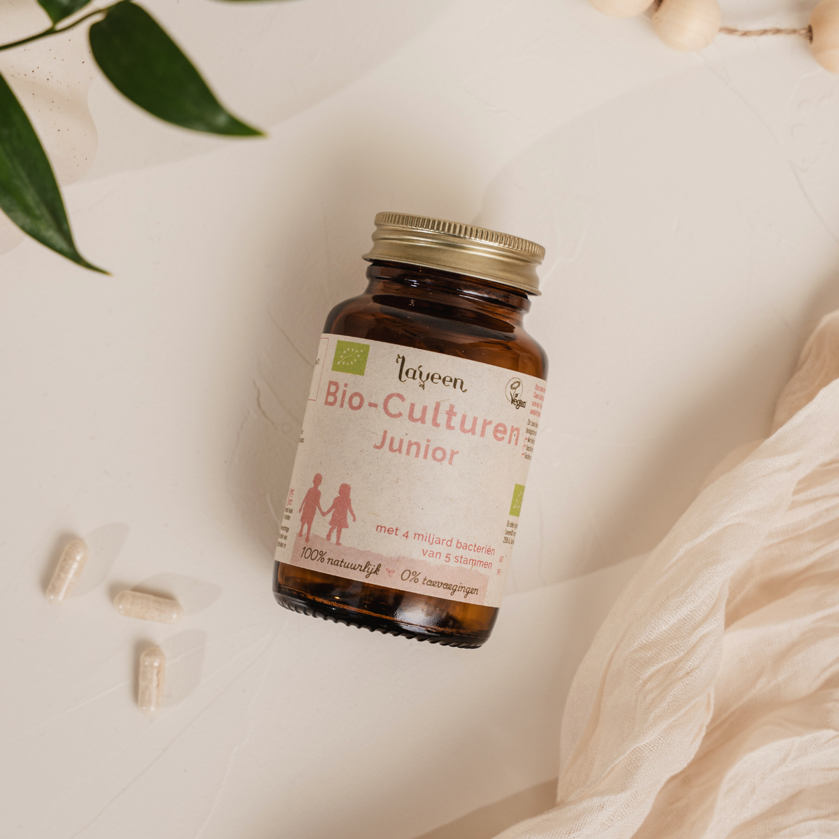 Bio-culturen Junior - Biologische probiotica voor kinderen - 30 capsules