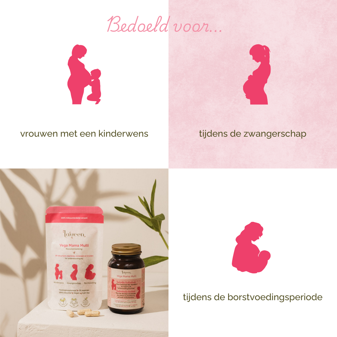 Bedoeld voor vrouwen met een kinderwens, tijdens de zwangerschap en tijdens de borstvoedingsperiode.