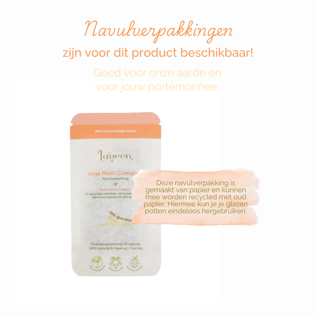 Er zijn voor dit product navulverpakkingen verkrijgbaar.