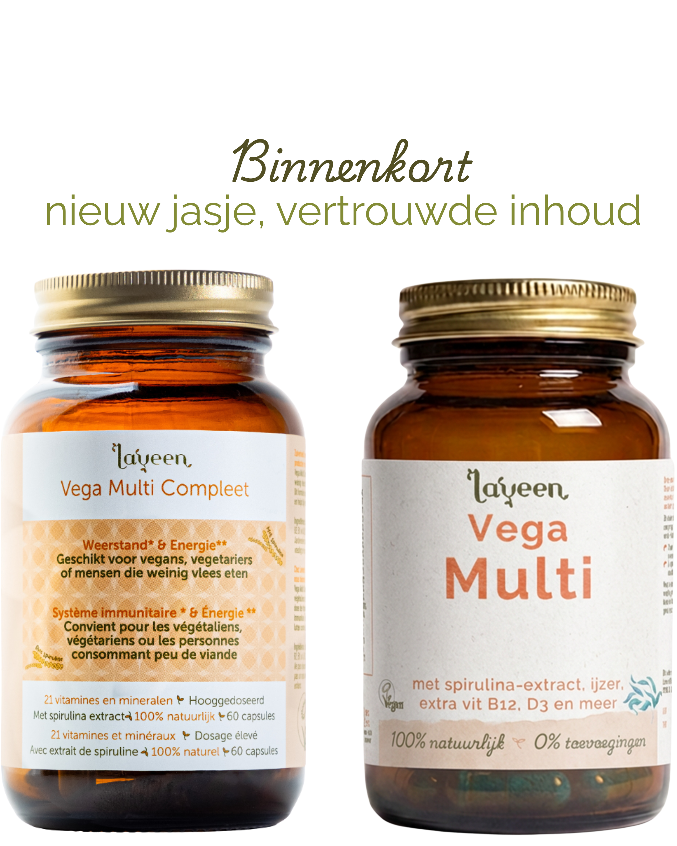 Laveen: Vega Multi Compleet – B12 Capsules, Vitamine D Capsules en IJzer – Multivitamine Capsules