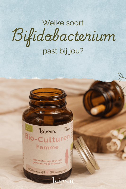 Pinterest cover voor het Bifidobacterium artikel van Laveen