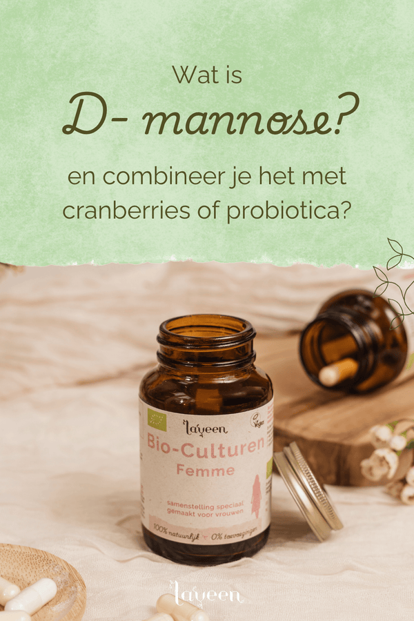 Pinterest cover voor het Laveen artikel: Wat is D-mannose?