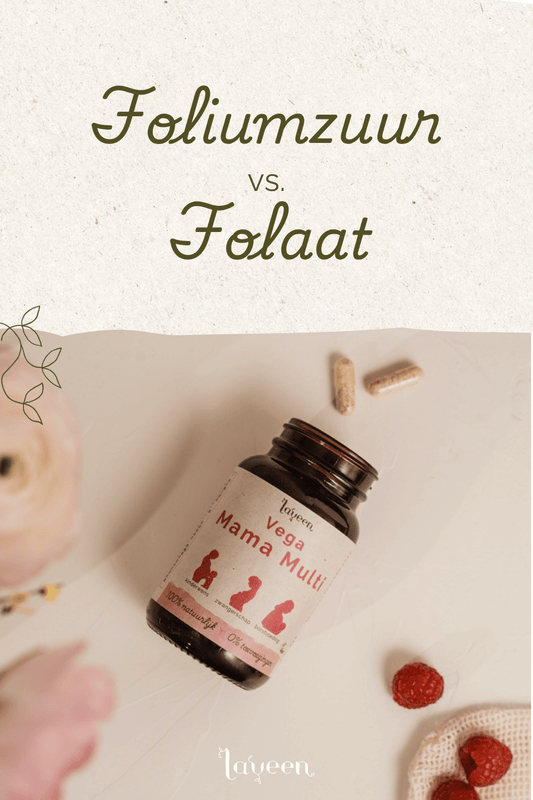 pinterest cover voor het artikel over foliumzuur vs folaat van Laveen