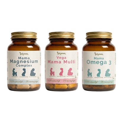 Laveen Mama Kinderwens Voordeelbundel met Mama Magnesium Complex, Vega Mama Multi en Mama Omega 3.