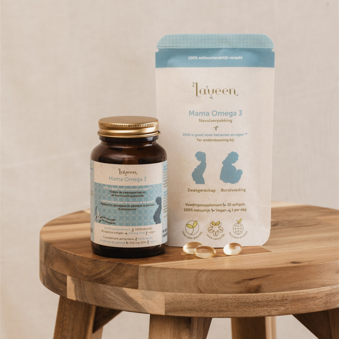 Laveen: Mama Omega 3 Navulverpakking – DHA – Zwangerschap Pillen