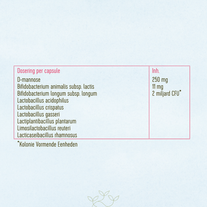 Bio-culturen Femme - Probiotica met D-Mannose voor vrouwen - 30 capsules