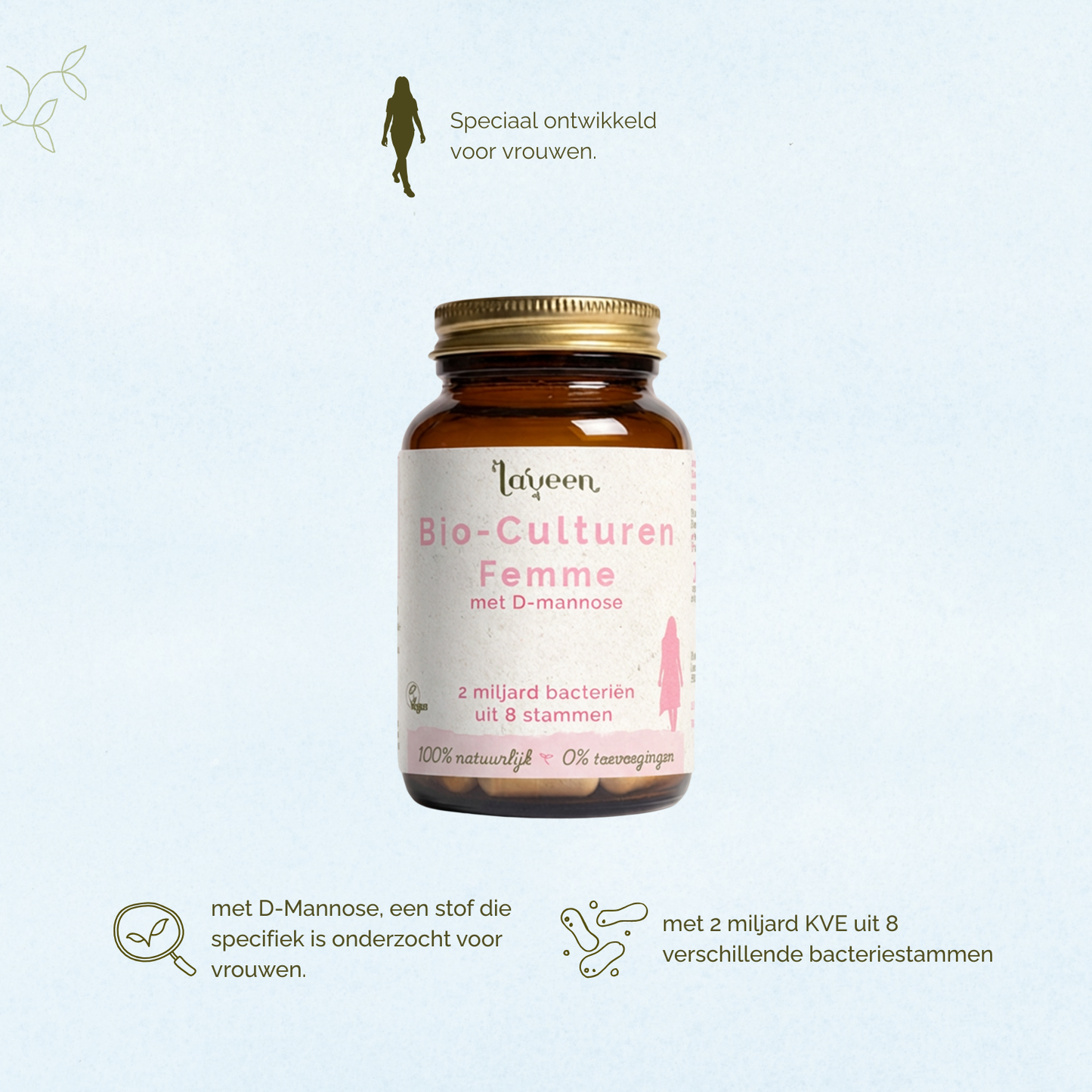 Bio-culturen Femme - Probiotica met D-Mannose voor vrouwen - 30 capsules