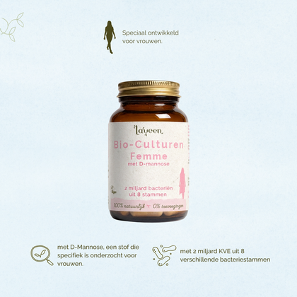 Bio-culturen Femme - Probiotica met D-Mannose voor vrouwen - 30 capsules