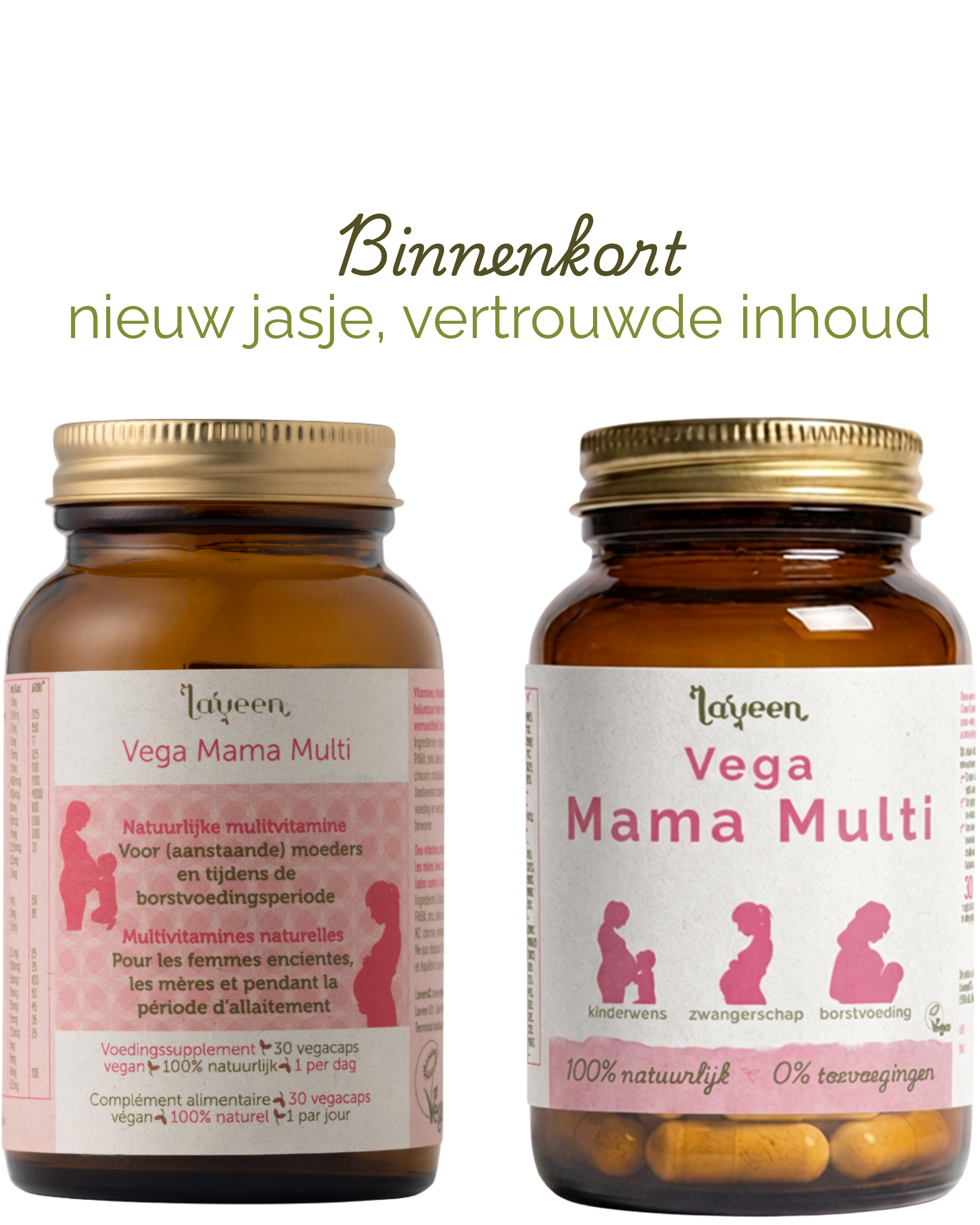 Laveen: Vega Mama Multi (met Actieve Foliumzuur) – Zwangerschap Pillen