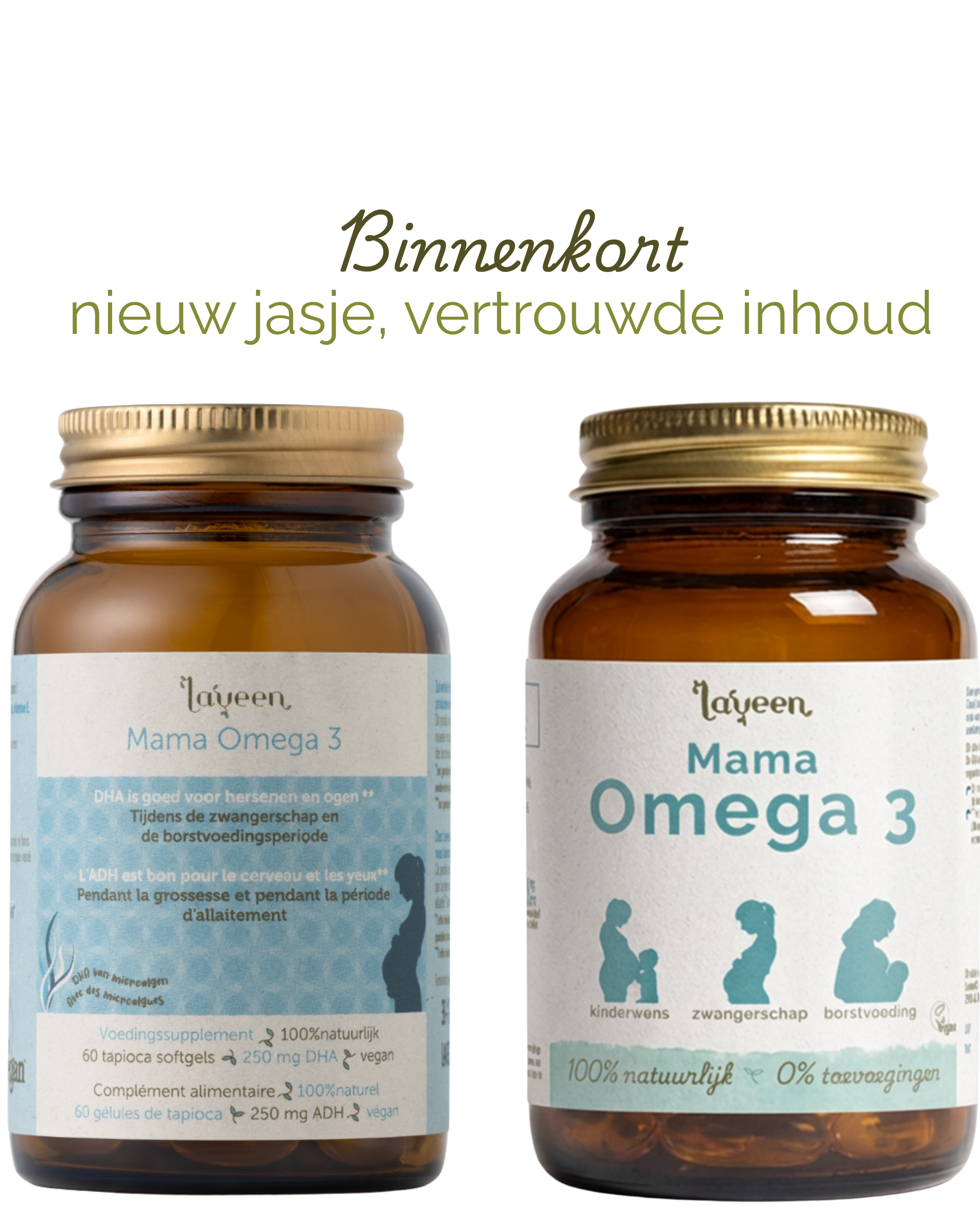 Laveen: Mama Omega 3 (plantaardig, rijk aan DHA) – Zwangerschap Pillen