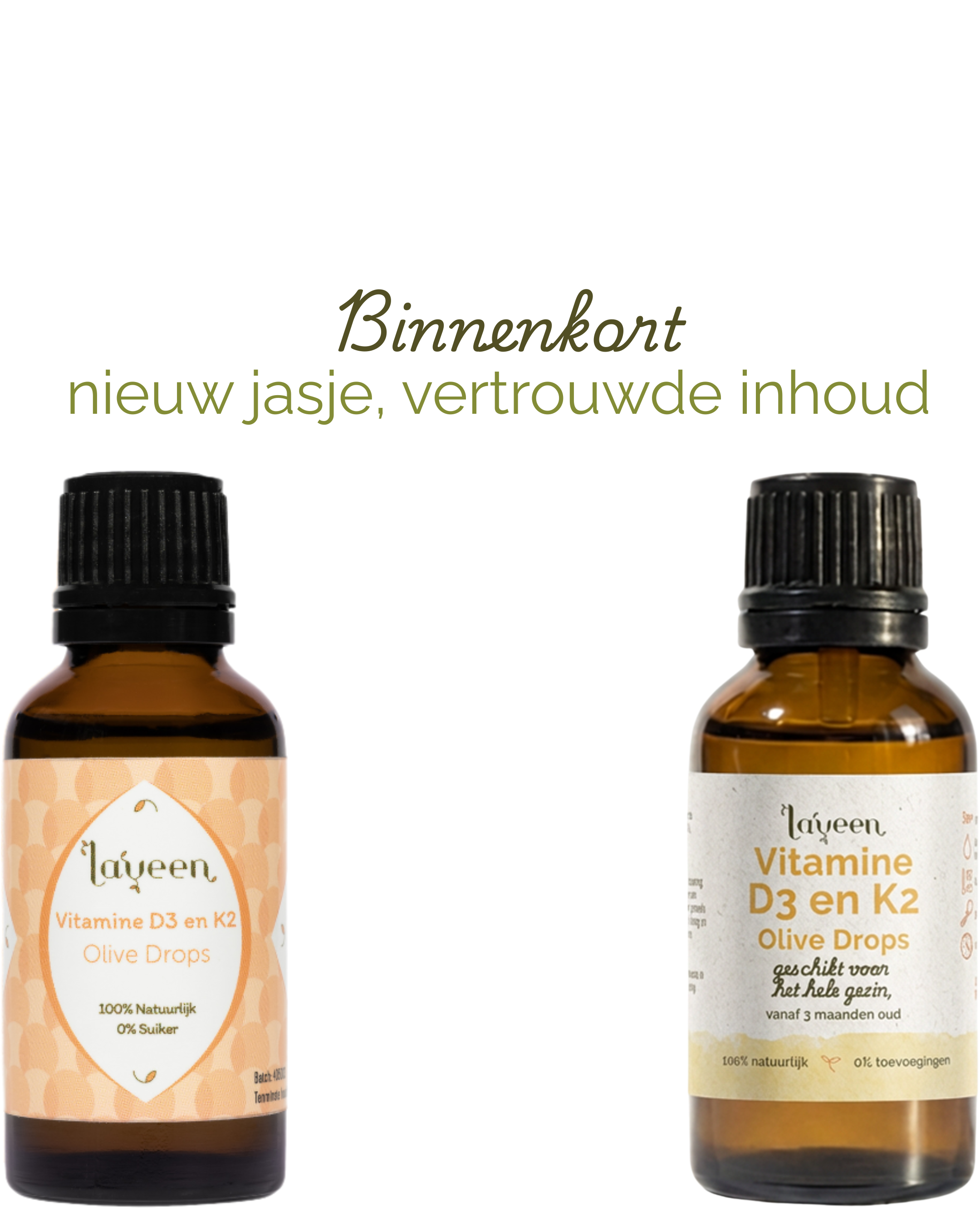 Laveen: Olive Drops Vitamine D3K2 voor baby en kind – D3 K2 Druppels