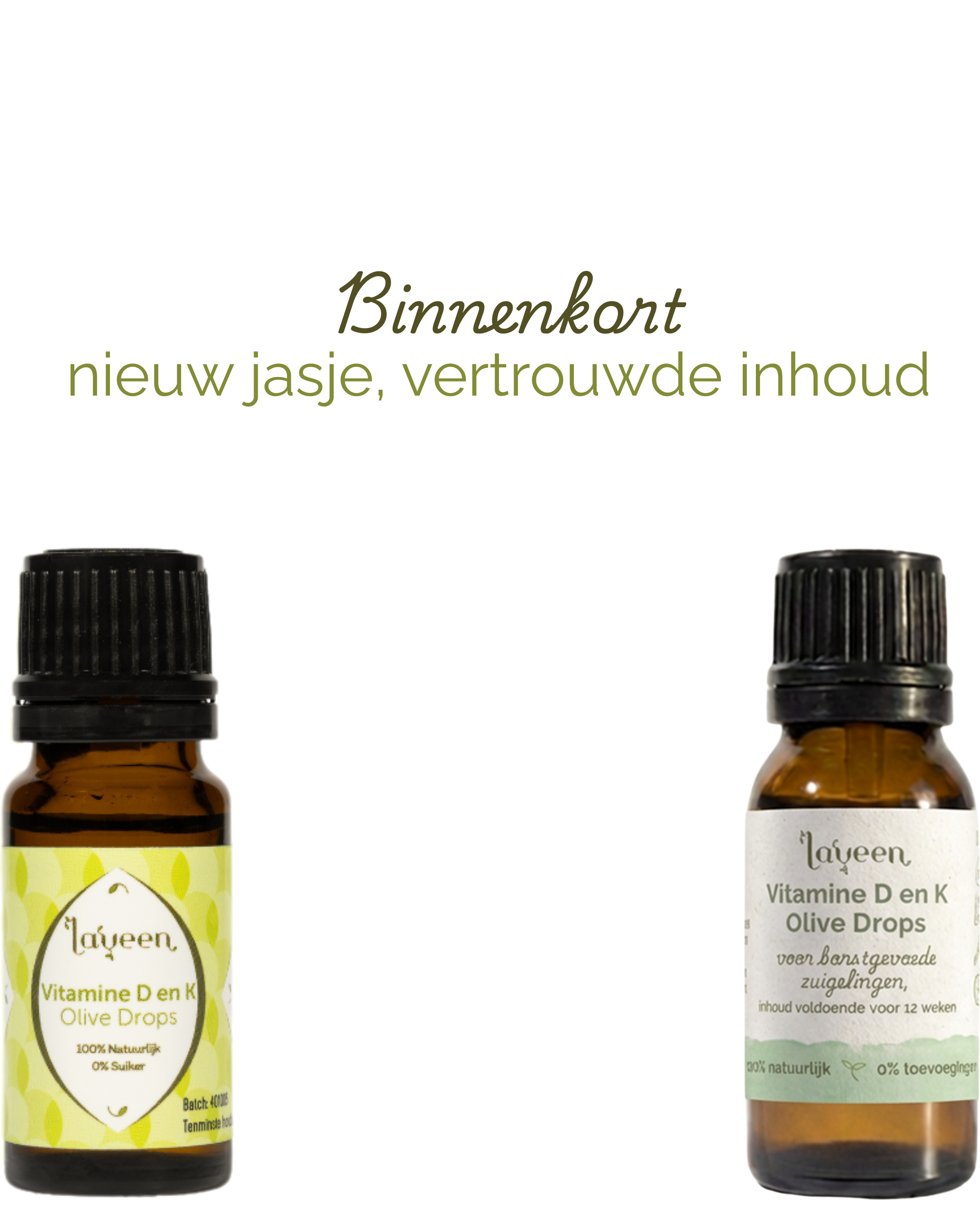 Laveen: Olive Drops Zuigelingen Vitamine D en K – Vitamine Druppels